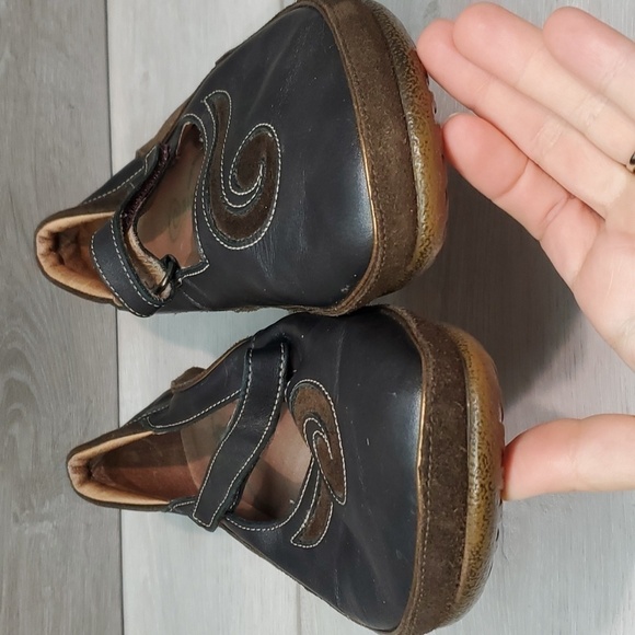 Naot Womens Leather Comfort Mary Jane Clogs shoes sz 40/9 - Picture 5 of 12